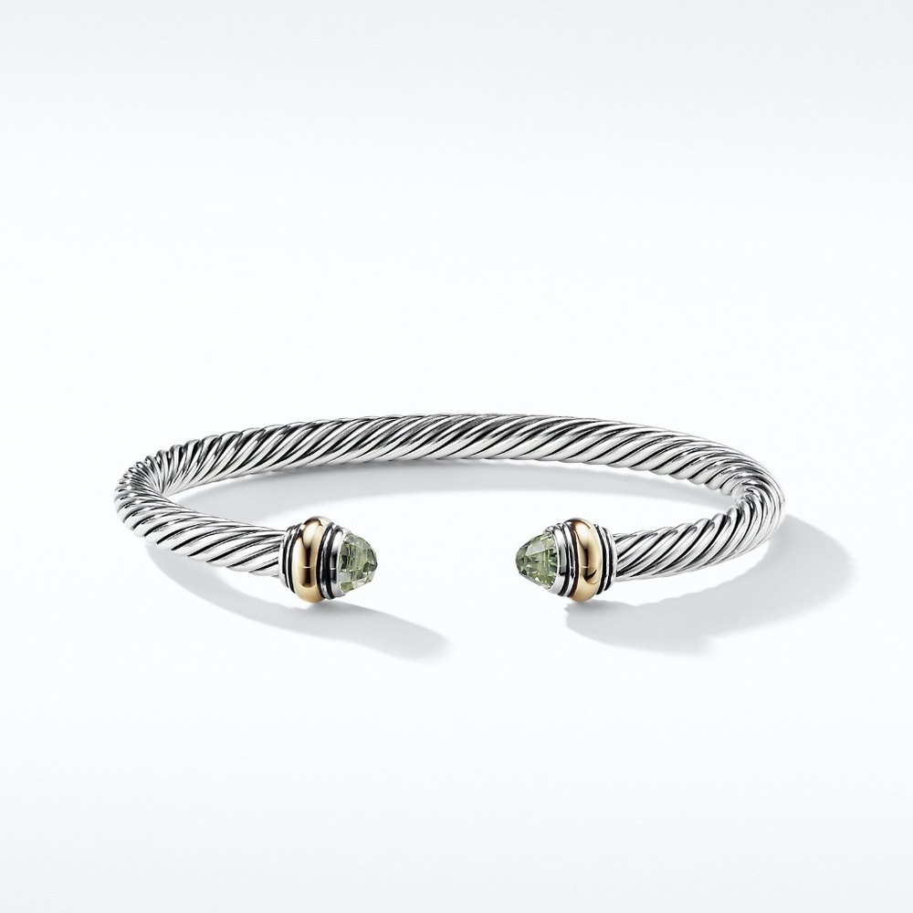 Cable Classic Bracelet with 14K Gold 5mm